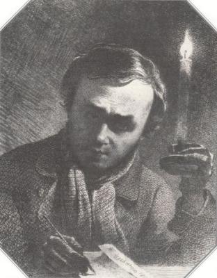 Автопортрет зі свічкою. 1860 р.