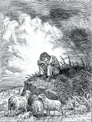 Iлюстрацiя до вiрша Т. Г. Шевченка «Менi 13 минало»