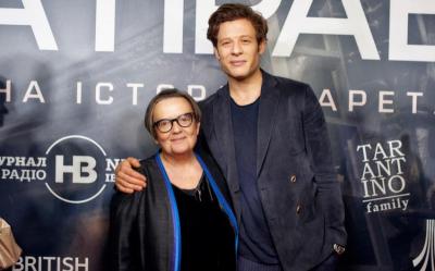 Режисерка Агнешка Голланд і актор Джеймс Нортон на прем