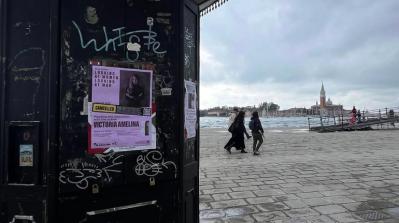 Плакати з подіями, вбитих українських митців. Фото: Зоя Звиняцьківська