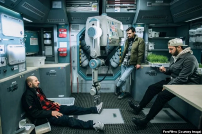 Кадр зі зйомок фільму «Ти – космос». Фото: Українська правда