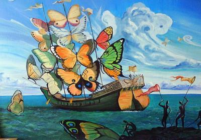 Човен з метеликами Сальвадора Далі