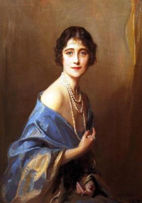 Портрет герцогині Йоркської, майбутньої королеви Великобританії і матері нинішньої королеви Єлизавети II, 1925 рік.