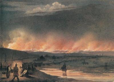 Пожежа в степу. 1848 р.