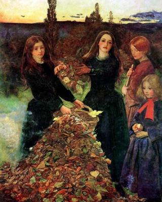 Джон Еверетт Мілле «Осінні листя». Полотно, олія. 104.3 х 74. 1856 р.