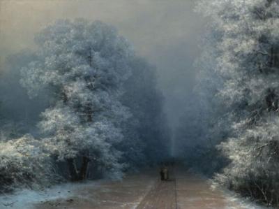Зимний пейзаж. Иван Константинович Айвазовский, 1880-е